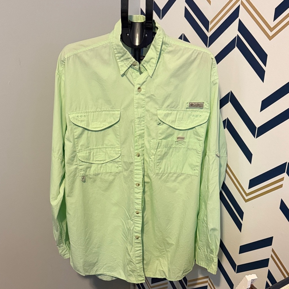 Columbia Mint Green Outdoor Shirt
